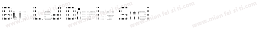 Bus Led Display Smal字体转换